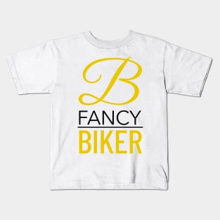 Fancy Biker, Cyclist Kids T-Shirt